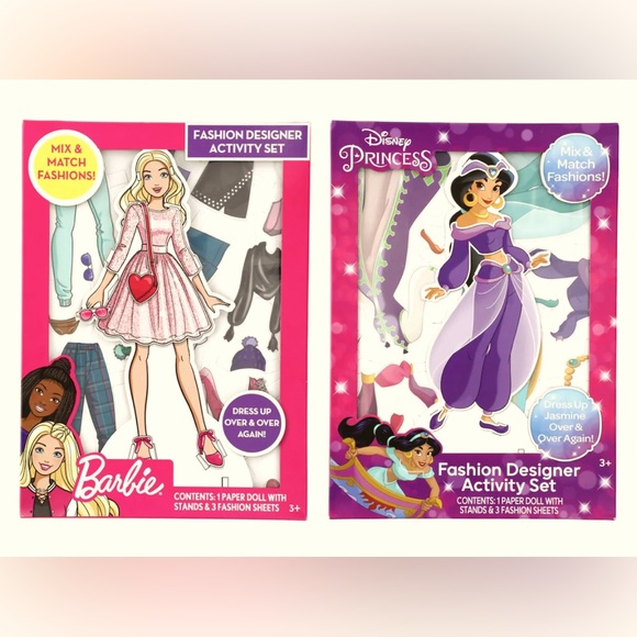 barbie be a fashion designer dress activity kit Barbie: Magnetic Dress Up Closet Activity